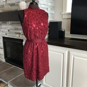 Anthropologie Sachin + Babi Sequin Rosette Dress
